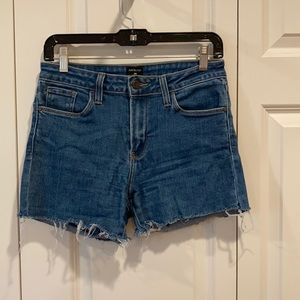 Mid rise jean cut offs
